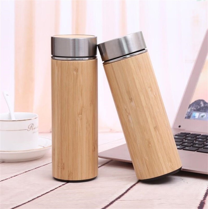 bamboo thermal flask